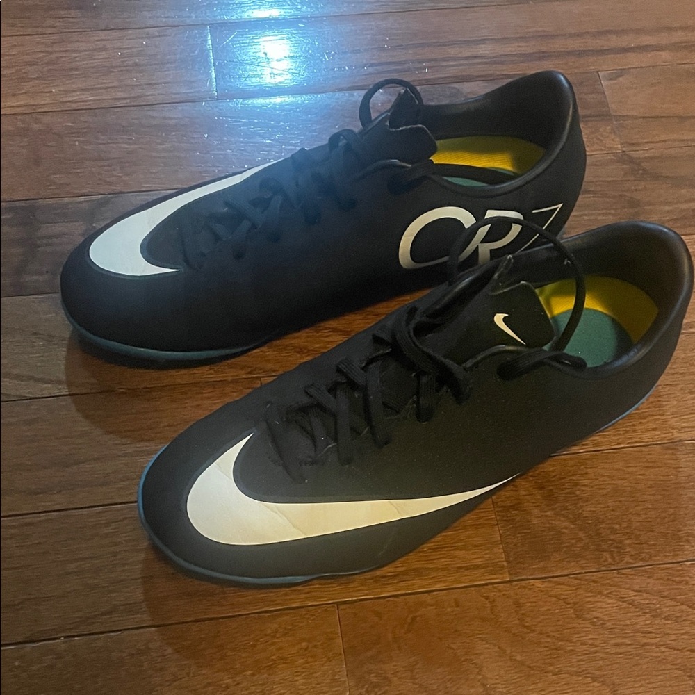 Nike CR7 Black and White Athletic Shoes